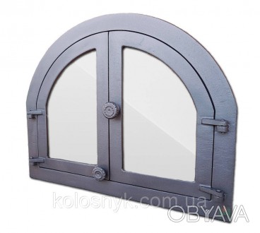  Чугунные дверцы
 со стеклом Halmat. Печные дверцы сделаны из чугуна – материала. . фото 1