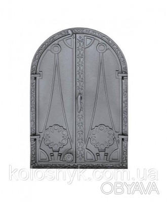  Чугунные дверцы
 со стеклом Halmat. Печные дверцы сделаны из чугуна – материала. . фото 1