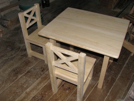 Детская деревянная мебель!
Стол 60*70 см, толщина столешницы - 2 см. 
Края обя. . фото 7
