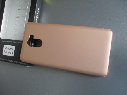 Чехол для Xiaomi Redmi 4. Пластик. Цвет - золото

Фото реальные - сделанные ли. . фото 3