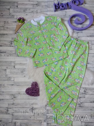 
Детская пижама теплая с начесом салатового цвета 
Состояние: новая
Размер: 122 . . фото 1