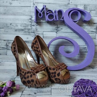 Женские туфли Eva Rossi коричневого цвета леопардовый принт 
Состояние: б/у, в и. . фото 1