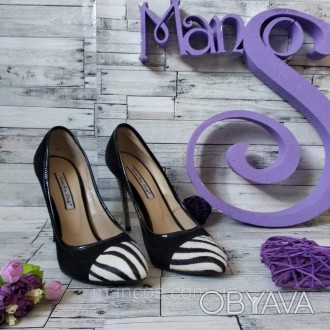 Туфли женские Maria Moro черные замша кожа зебра
в идеальном состоянии, есть зап. . фото 1