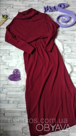 Теплое длинное платье женское бордо
в идеальном состоянии
Размер 46 (M)
Замеры:
. . фото 1