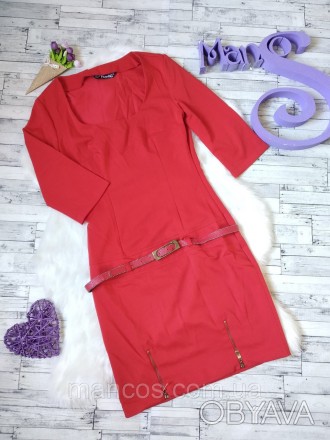 Платье Ostin женское красное с поясом 
В идеальном состоянии, молния сбоку
Разме. . фото 1