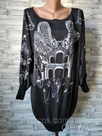 Платье туника Zara черное женское свободное 
в идеальном состоянии
Размер: 44-46. . фото 1