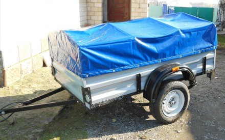 Тент на легковой прицеп Креон 2,00 х 1,30  ПВХ Еврофура. Барышевка. фото 1