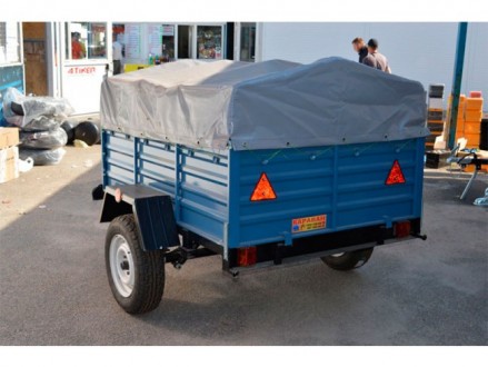 Тент на легковой прицеп Караван 2,00 х 1,30 ПВХ Еврофура. Барышевка. фото 1