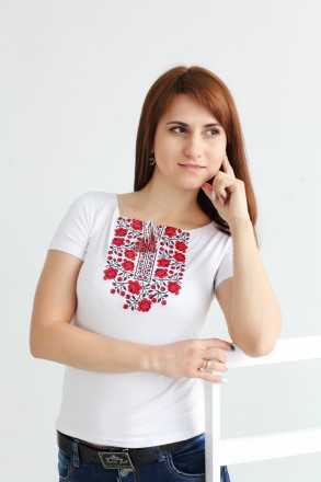 Вишита футболка, вишивка хрестиком
Розмір (міжнародний) Розмір (український)
S. . фото 2