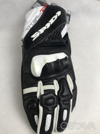 Перчатки для мотоциклистов STS-R2 Black/White A205 от итальянского бренда Spidi . . фото 1