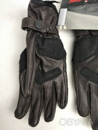 Кожаные мотоциклетные перчатки Mystic Glove Brown A169 от итальянской фирмы Spid. . фото 1