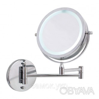 Arino Зеркало круглое подвесное LED хром
 
Зеркало косметическое подвесное Arino. . фото 1