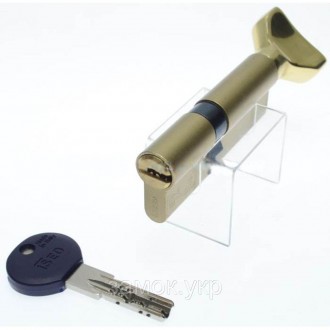Iseo R7 85мм 55х30 ключ/тумблер латунь 
 
Цилиндр от итальянского бренда ISEO (И. . фото 6