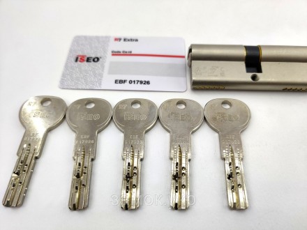 Iseo R7 105мм 50/55 ключ/ключ никель 
 
Цилиндр от итальянского бренда ISEO (Исе. . фото 7