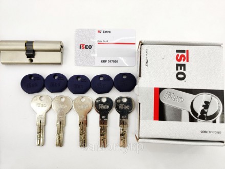 Iseo R7 70мм 30/40 ключ/ключ никель 
 
Цилиндр от итальянского бренда ISEO (Исео. . фото 6
