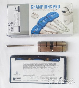 Mottura Champions PRO 82мм 41х41 (5 ключей) ключ/ключ матовый хром (Италия) 
 
 . . фото 1