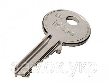 Цилиндровый механизм Iseo F5 с английским ключом 45/35 латунь ключ/тумблер ( Ита. . фото 4