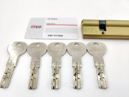 Iseo R7 90мм 30/60 ключ/ключ латунь 
 
Цилиндр от итальянского бренда ISEO (Исео. . фото 12