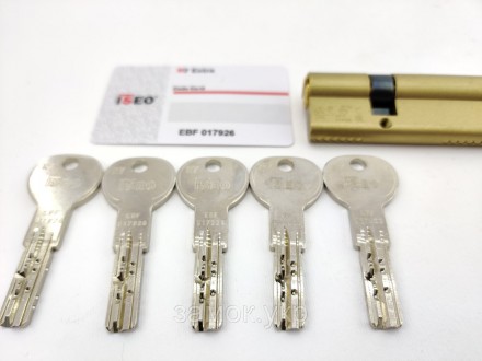 Iseo R7 90мм 30/60 ключ/ключ латунь 
 
Цилиндр от итальянского бренда ISEO (Исео. . фото 6