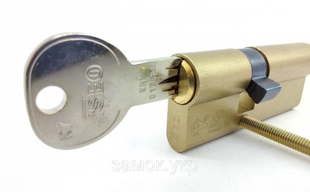 Iseo R7 90мм 30/60 ключ/ключ латунь 
 
Цилиндр от итальянского бренда ISEO (Исео. . фото 4