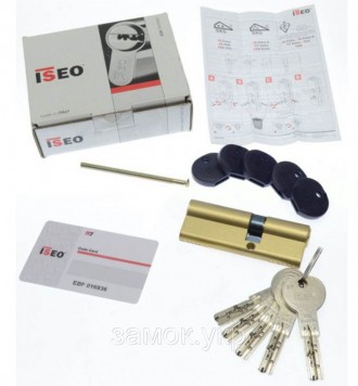 Iseo R7 105мм 50/55 ключ/ключ латунь 
 
Цилиндр от итальянского бренда ISEO (Исе. . фото 9
