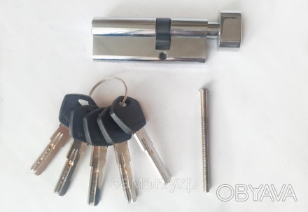 Цилиндр Avers DM-110-C-CR ключ/тумблер хром (Китай)
 
Цилиндры серии DМ с профил. . фото 1