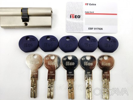 Iseo R7 80мм 40/40 ключ/ключ никель 
 
Цилиндр от итальянского бренда ISEO (Исео. . фото 1