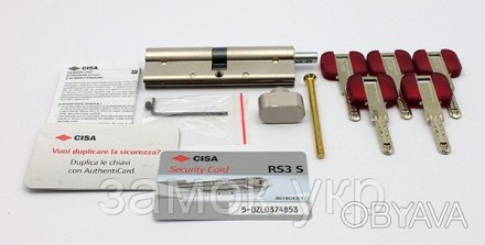 Цилиндровый механизм Cisa RS3 S 80мм 40/45 ключ/тумблер никель
 
 Цилиндры и клю. . фото 1
