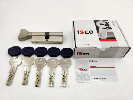 Iseo R7 70мм 40х30 ключ/тумблер никель 
 
Цилиндр от итальянского бренда ISEO (И. . фото 3