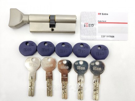 Iseo R7 70мм 40х30 ключ/тумблер никель 
 
Цилиндр от итальянского бренда ISEO (И. . фото 5