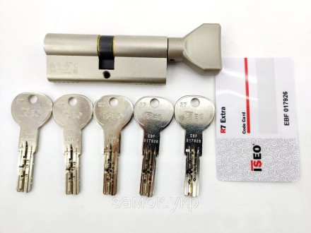 Iseo R7 80мм 50х30 ключ/тумблер никель 
 
Цилиндр от итальянского бренда ISEO (И. . фото 3