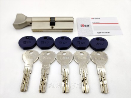 Iseo R7 80мм 50х30 ключ/тумблер никель 
 
Цилиндр от итальянского бренда ISEO (И. . фото 14