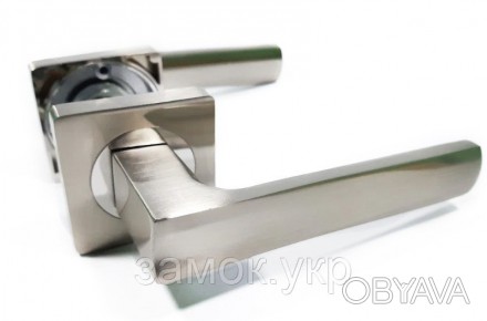AJAX ERGO JK SN/CP-3 матовый никель/хром
 
AJAX Ergo – реверсивная дверная ручка. . фото 1