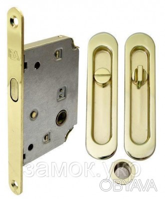 Комплект для раздвижных дверей RDA( ручка SL-155 + замок RDA с ответной планкой . . фото 1