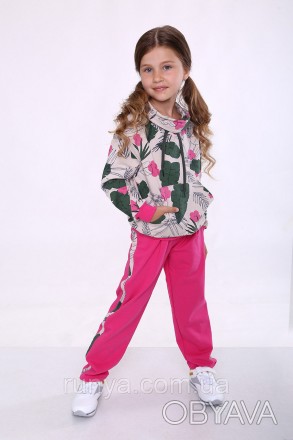 Спортивный костюм детский ‘Flora’ для девочки. Спортивный костюм для девочки сос. . фото 1