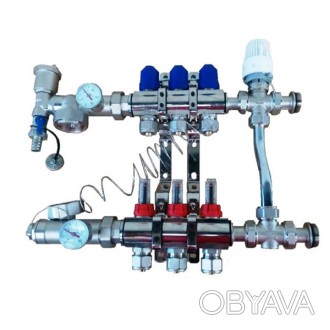 Отличительной особенностью данной комплектации коллектора теплого пола является . . фото 1