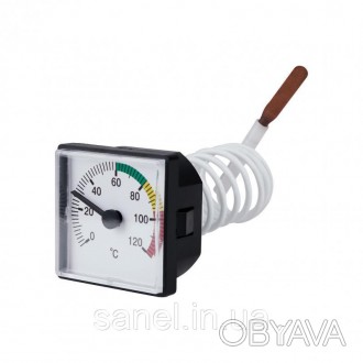 Термометр SD Plus 48х48 мм 120°С SD176 призначений для вимірювання температури. . . фото 1