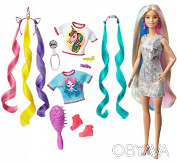 
	Кукла Барби фантастические волосы Barbie Fantasy Hair Doll Blonde единорог
 
	. . фото 1