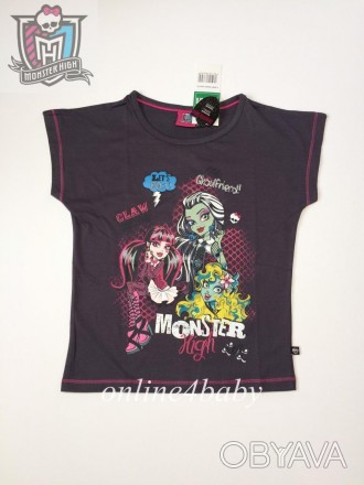 Футболка Monster High создана для ярких и активных девочек. Эта модель поможет в. . фото 1