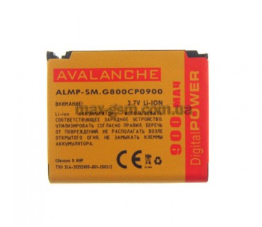 Акумулятор Avalanche P Samsung G800/S5230 (900mAh). Запоріжжя. фото 1 Акумулятор Avalanche P Samsung G800/S5230 (900mAh). Запоріжжя. фото 1