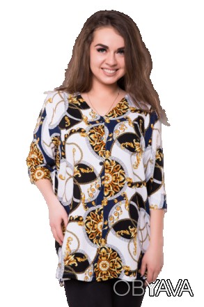 
Блуза oversize на пуговицах разноцветная 0402S-2
Легкая стильная женская блуза . . фото 1