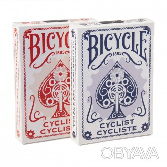 Покерная колода карт Bicycle Cyclist выполнена в винтажном ретро-стиле. Они отли. . фото 1