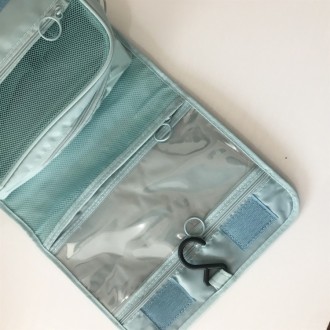Вместительная подвесная сумочка-органайзер для набора косметики Премиум качества. . фото 9