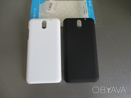 Чехол бампер для HTC Desire 610.   Пластик.  Цвет - черный и белый.

Фото реал. . фото 1