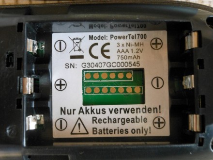 Трубка стационарного радиотелефона Amplicomms PowerTel 700  привезёна из Германи. . фото 8