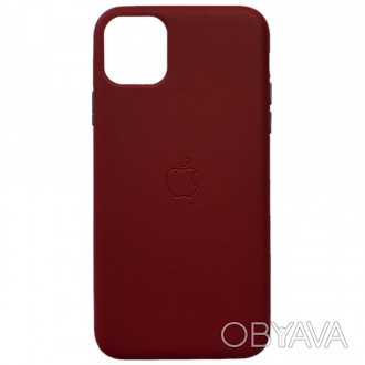 Бампер панель Leather Case Full для iPhone 11 кожаная красная
 
Чехол накладка п. . фото 1