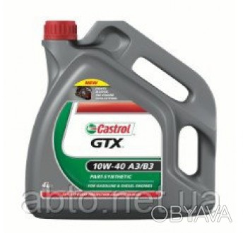 Моторное масло для двигателя CASTROL GTX 10W-40 (4л). . фото 1