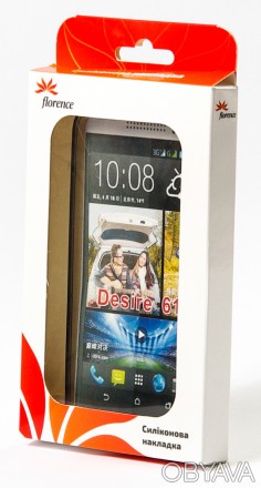 Накладка силиконовая HTC Desire 616 чёрная производства Florence 
Производитель . . фото 1