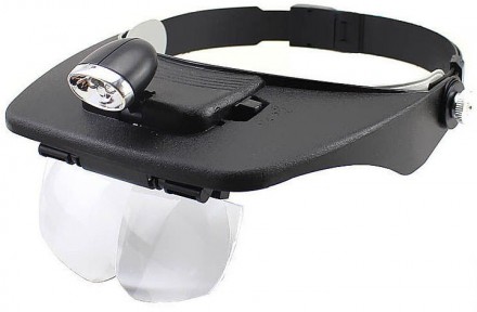 Бинокулярная лупа с Led подсветкой 1.2X-3.5X увеличения Magnifier 81001-A. Київ. фото 1 Бинокулярная лупа с Led подсветкой 1.2X-3.5X увеличения Magnifier 81001-A. Київ. фото 1