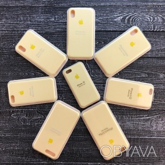 Чехол накладка Silicone case for iPhone 7 8 X (51) mellow yellow
. . фото 1